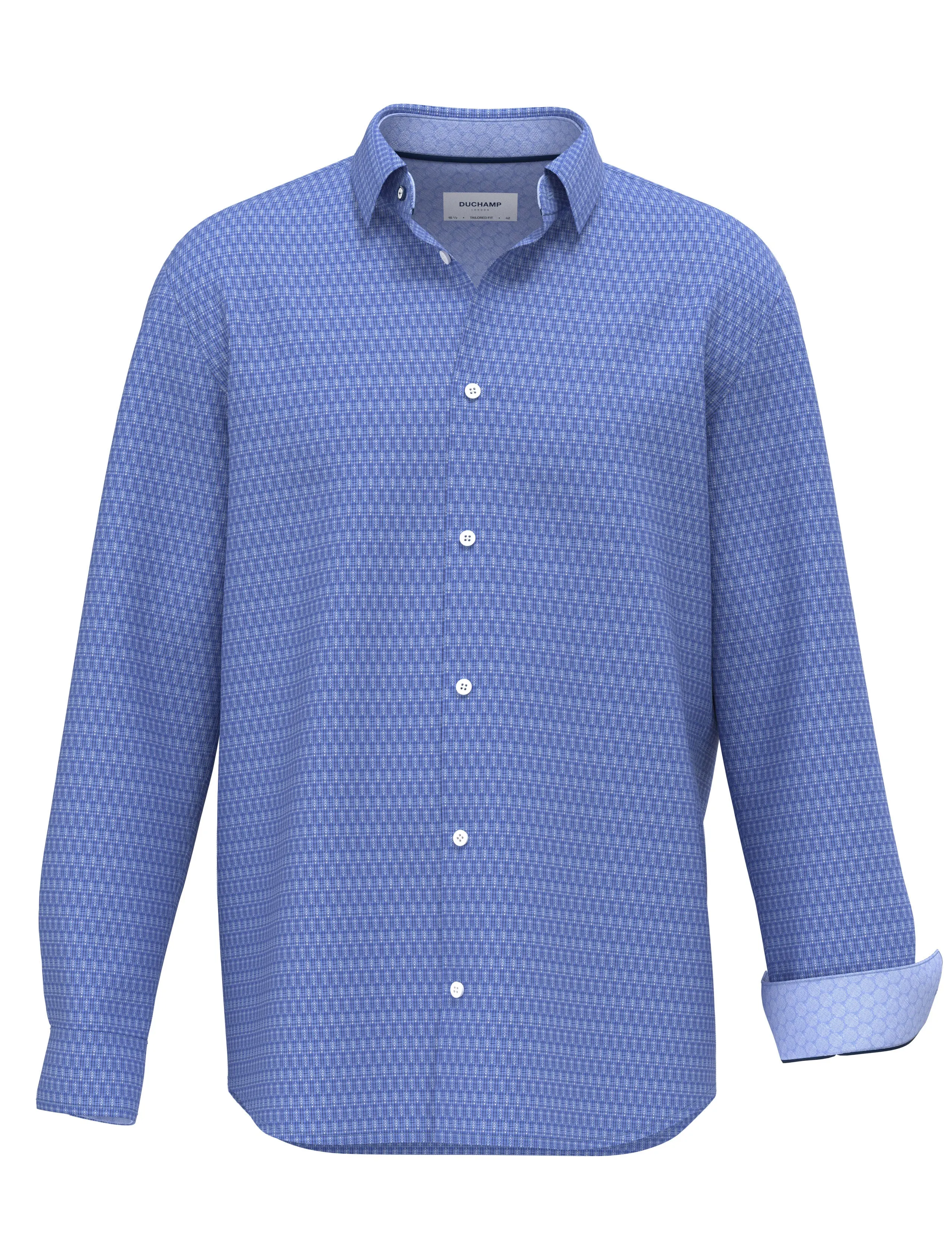 Duchamp London Modern Stripe Dress Shirt