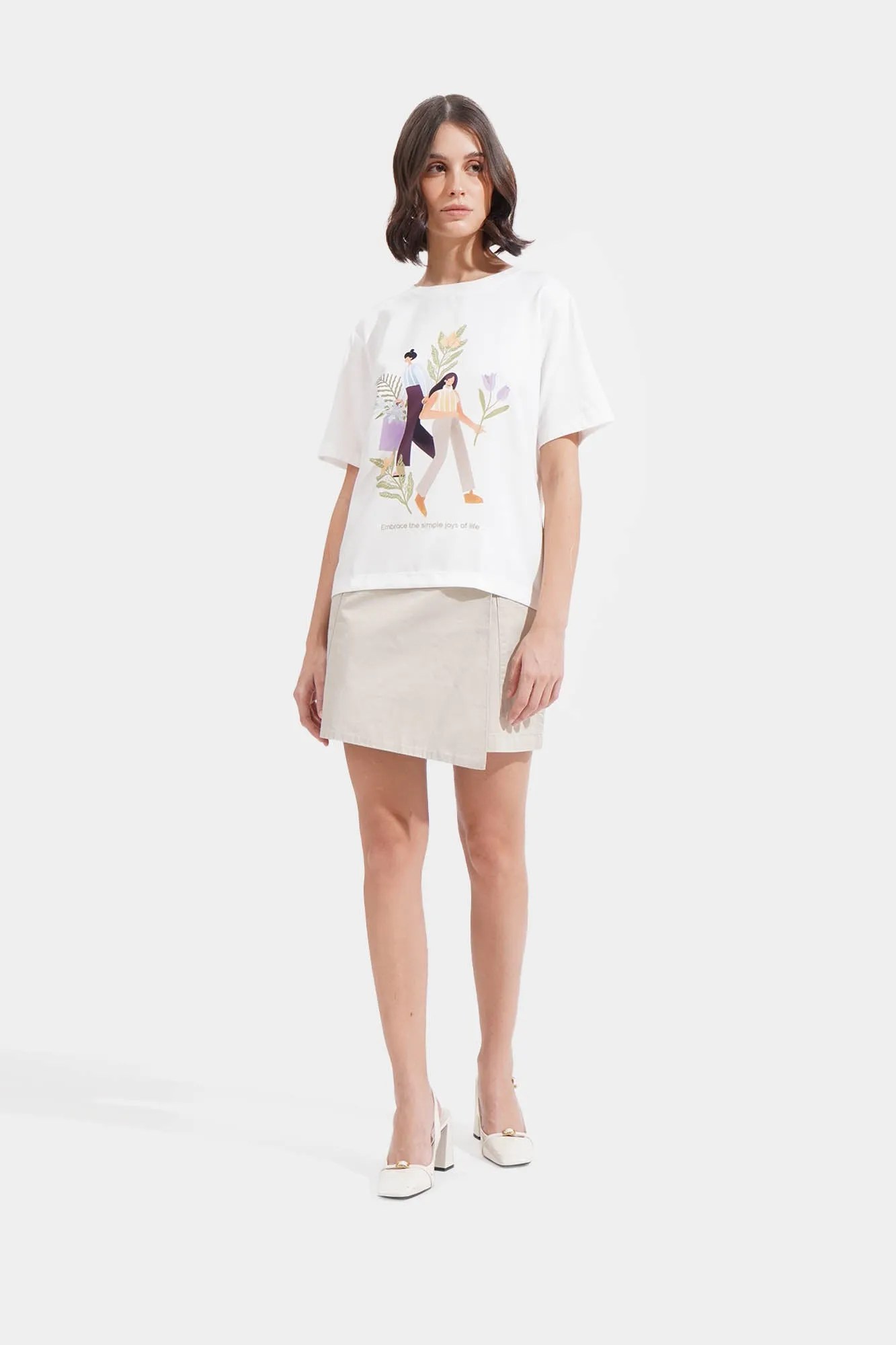 Embrace The Simple Joys Of Life Boxy Graphic Tee