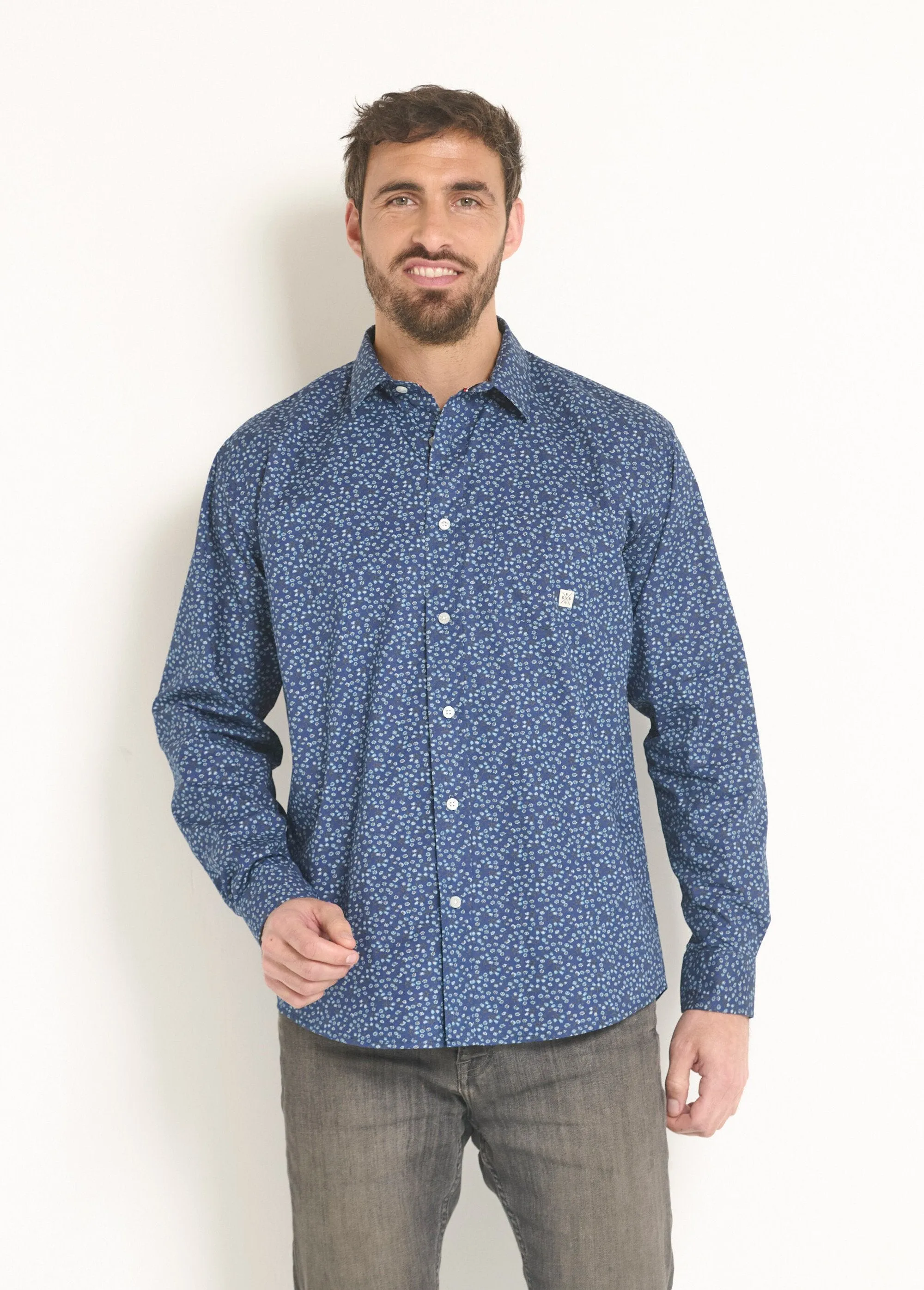 Fancy printed cotton shirt
