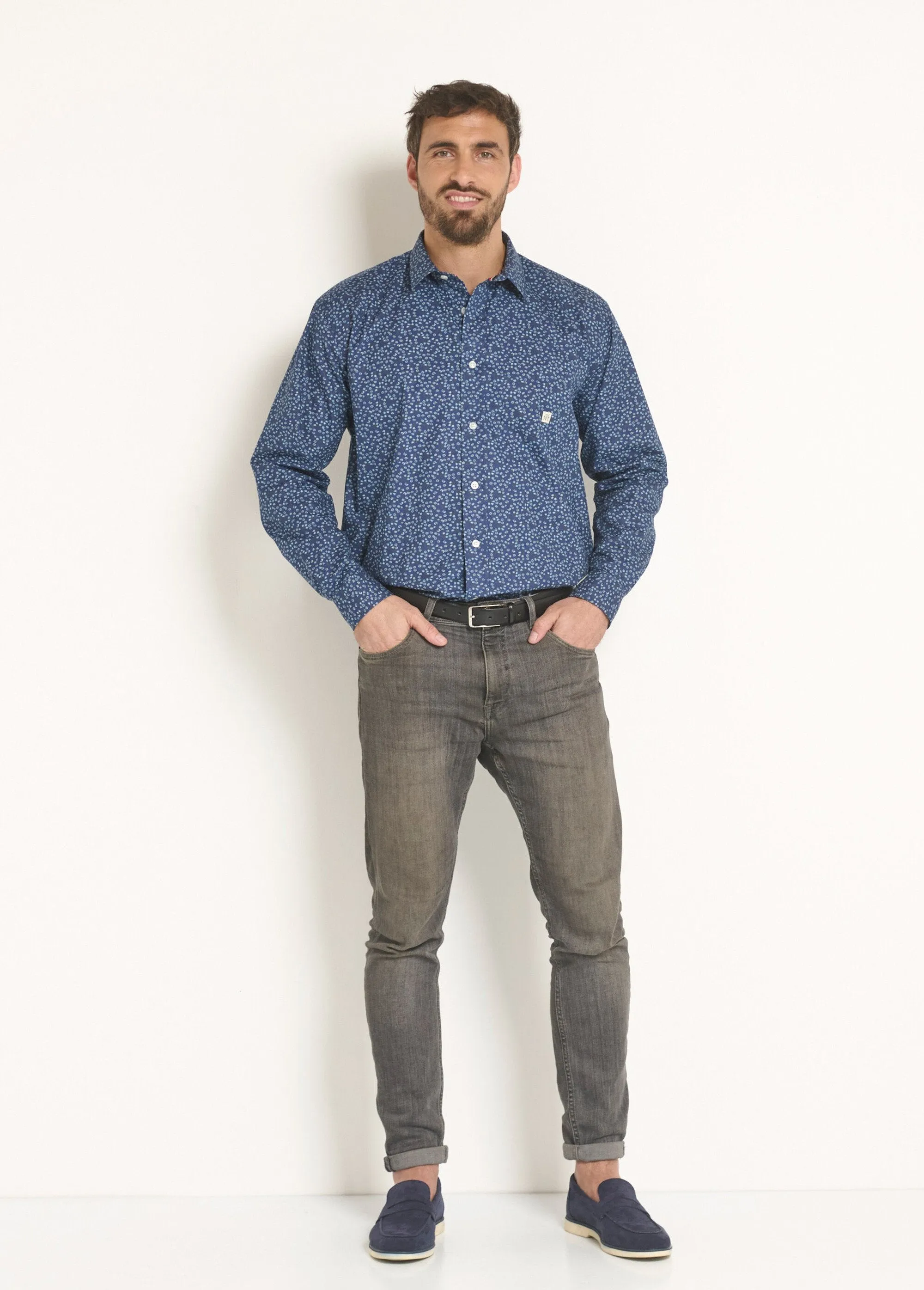 Fancy printed cotton shirt