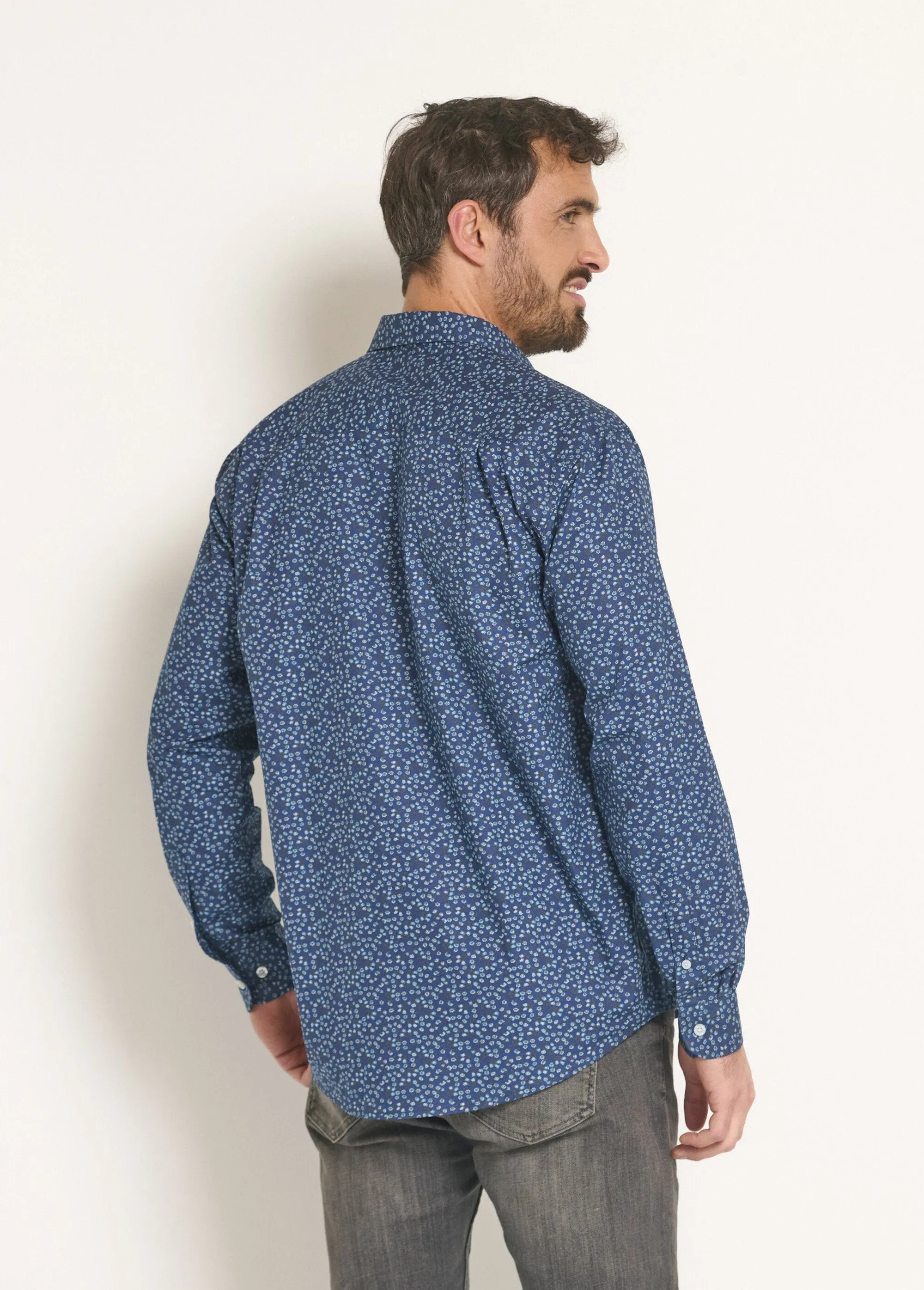 Fancy printed cotton shirt