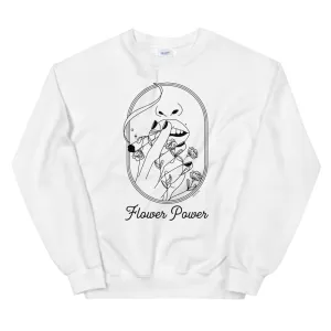 Flower Power Cute Weed Minimalist Sweatshirt