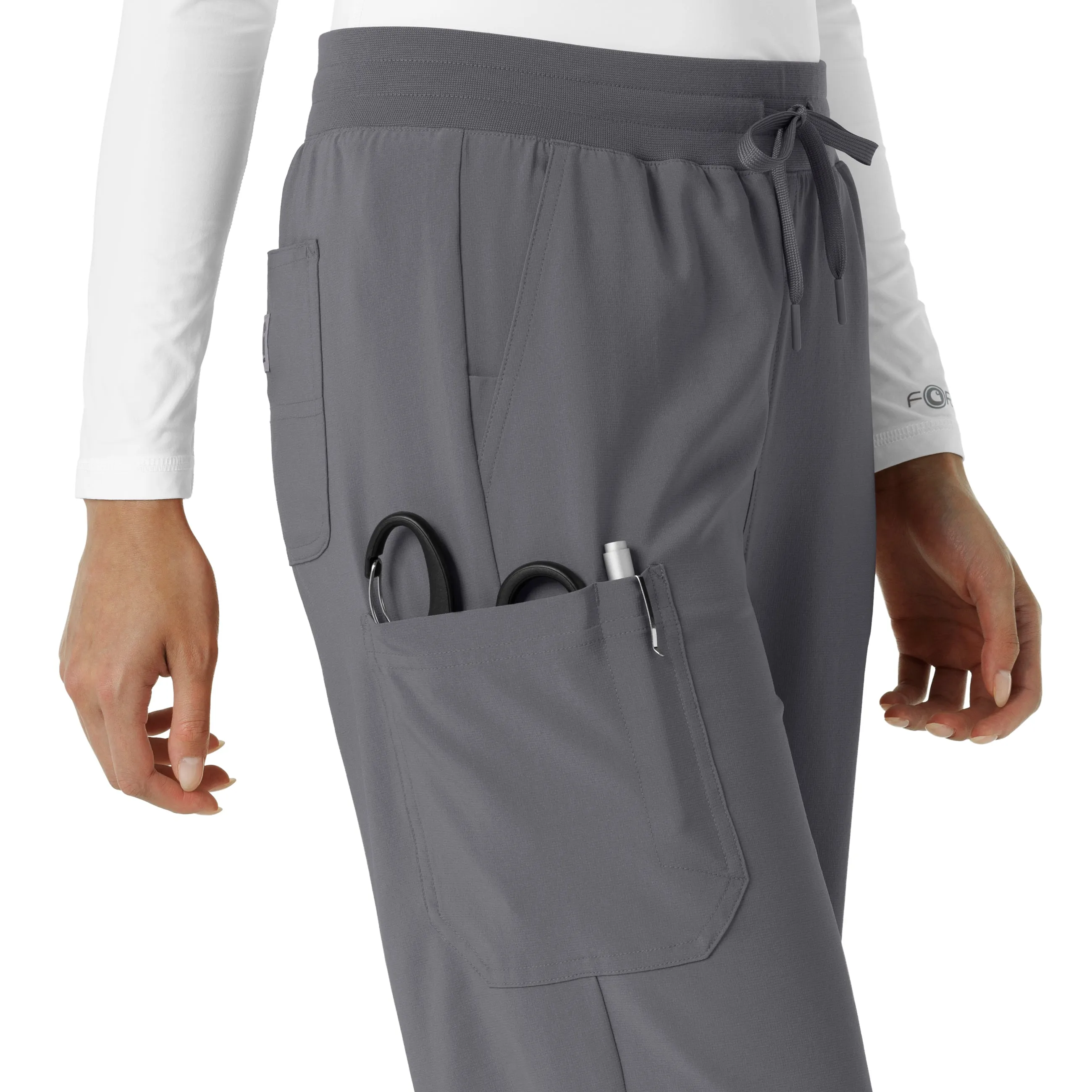 Force Cross-Flex C53310 Boot Cut Scrub Pants Pewter