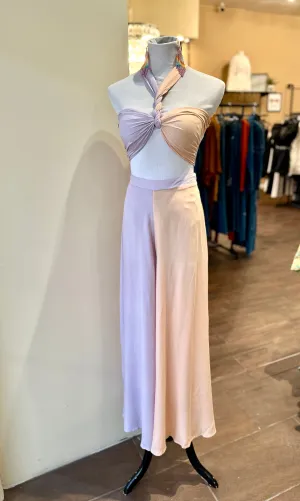 Front Bra Top Loose Pants Set