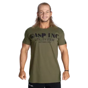 Gasp Inc Street Tee, Washed Khaki Green