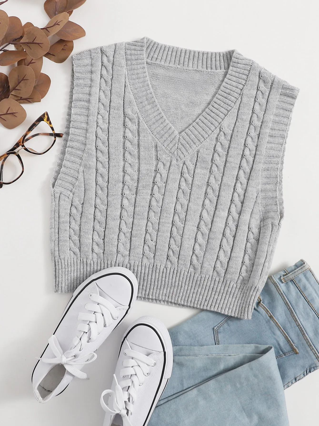 Grace | Cosy Cable Knit Vest