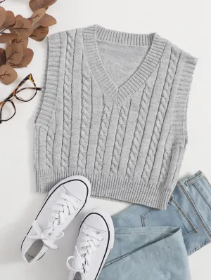 Grace | Cosy Cable Knit Vest