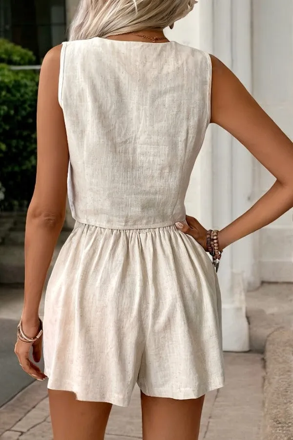Harlow Trendy Sleeve-less Set