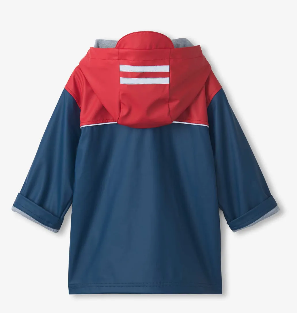Hatley Red & Navy Mariner Rain Jacket