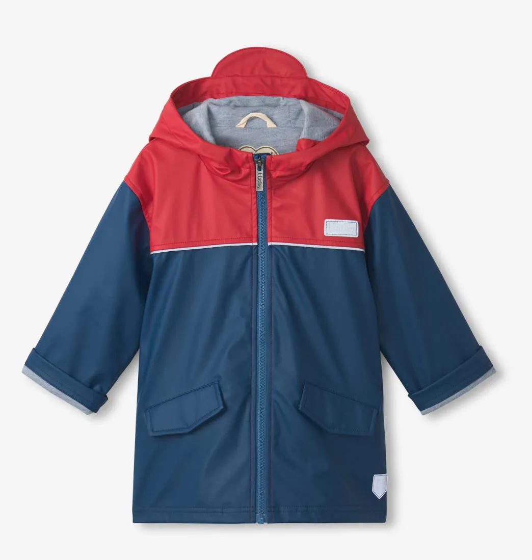 Hatley Red & Navy Mariner Rain Jacket