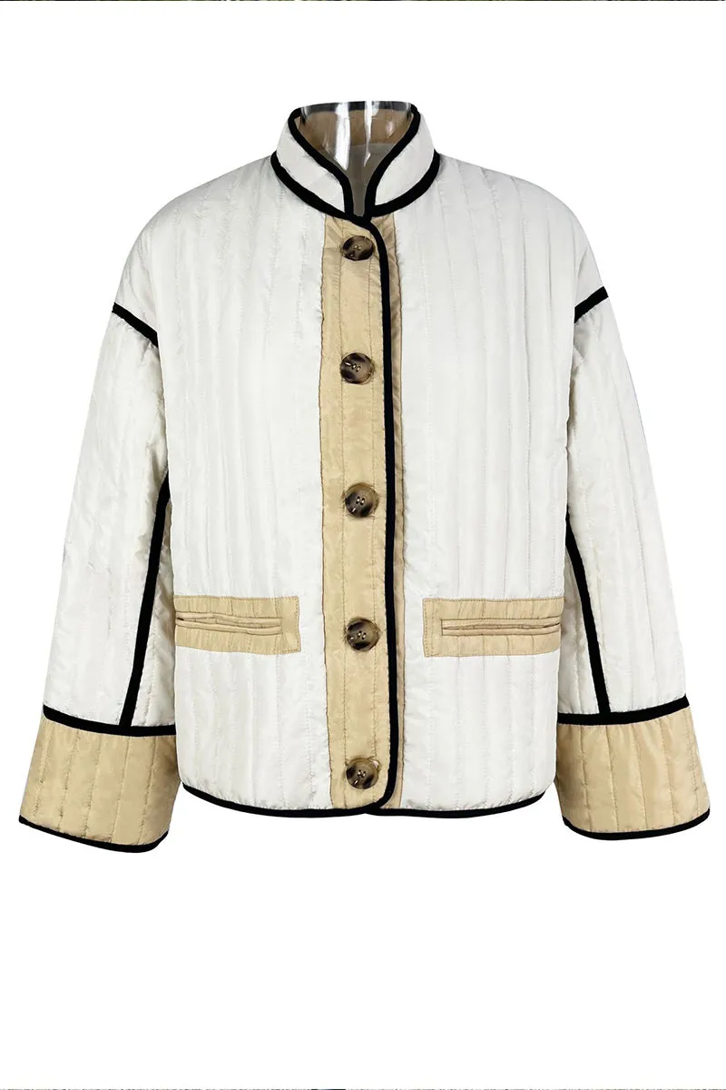HCR1115 Vintage Inspired Patchwork Jacket Outerwear