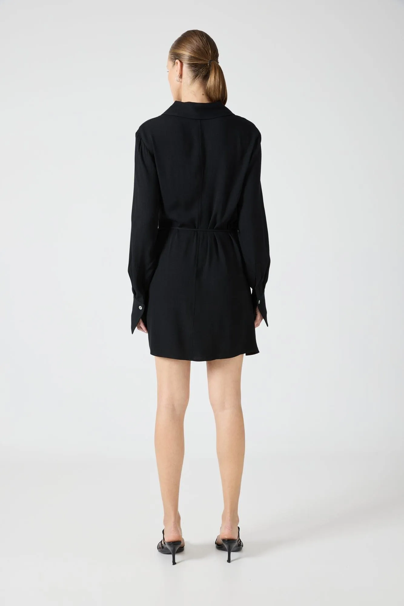 INFINITE SHIRT DRESS | BLACK