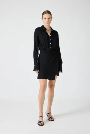INFINITE SHIRT DRESS | BLACK