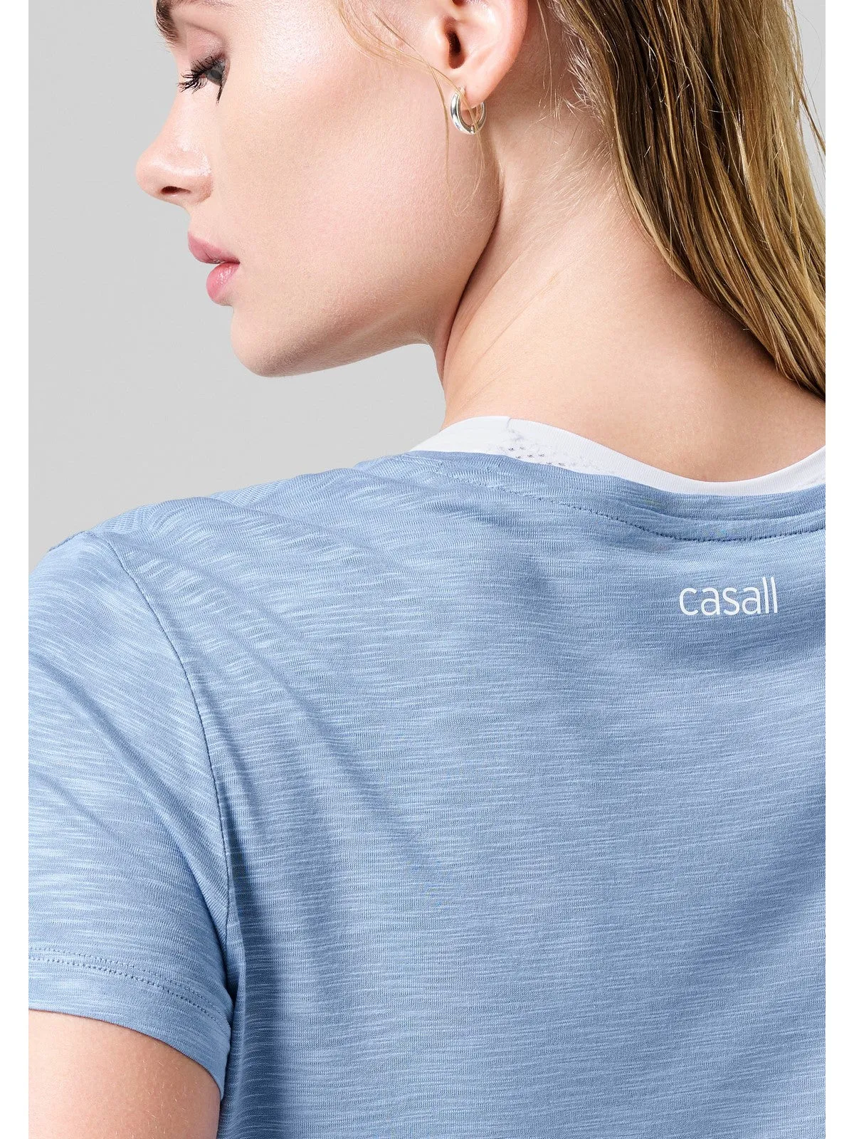 Koszulka CASALL Soft Texture Tee niebieski