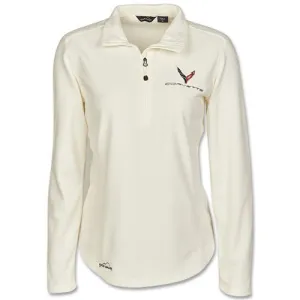 Ladies Corvette C8 Eddie Bauer Microfleece 1/2 Zip Pullover