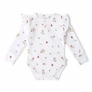 Ladybug Long Sleeve Organic Bodysuit