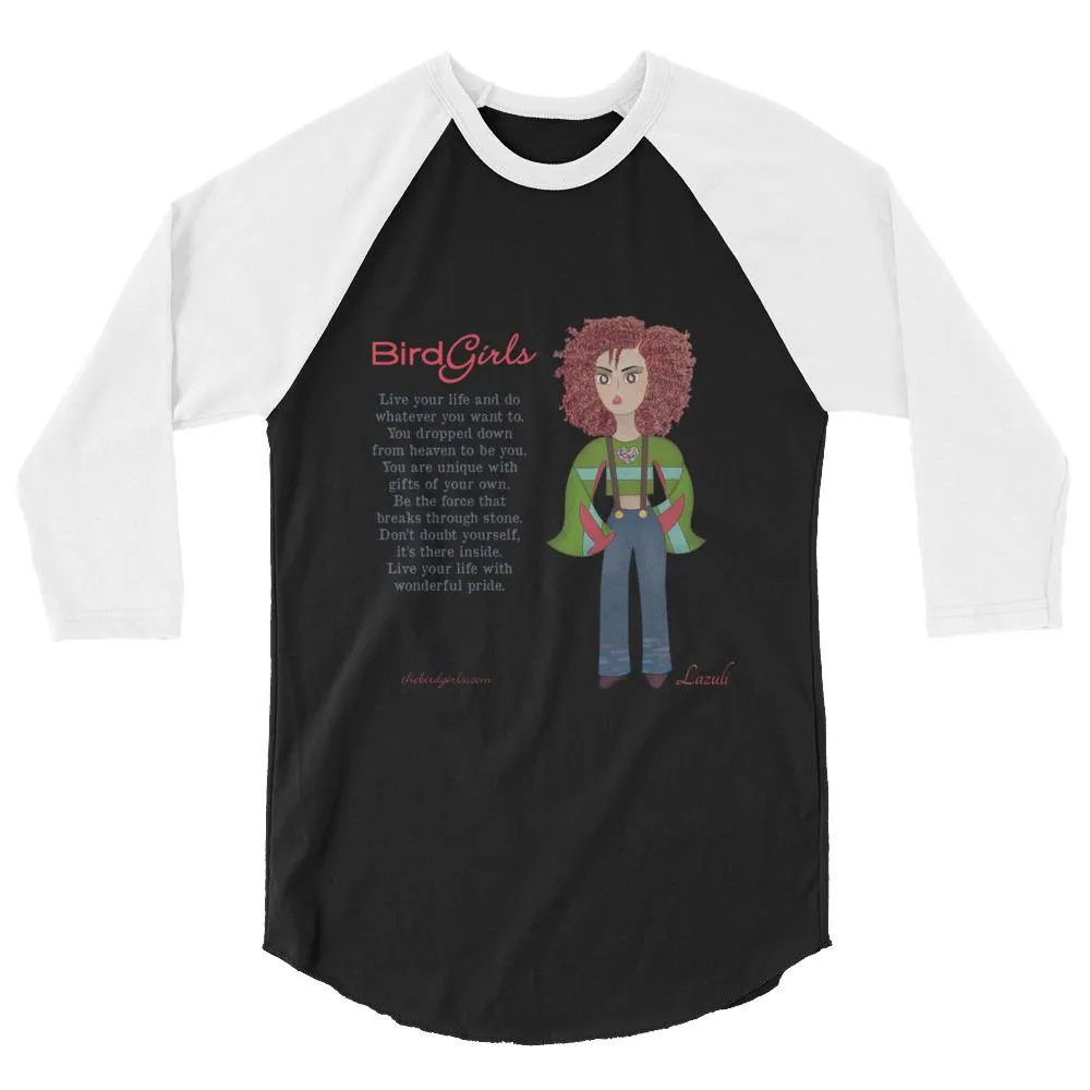 Lazuli 3/4 sleeve raglan shirt