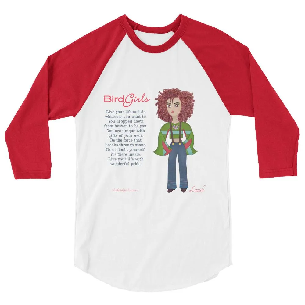 Lazuli 3/4 sleeve raglan shirt