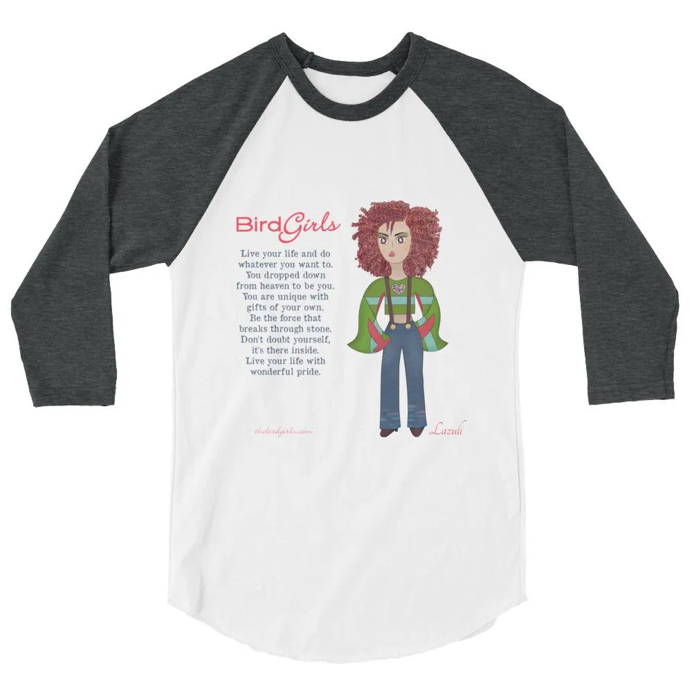 Lazuli 3/4 sleeve raglan shirt