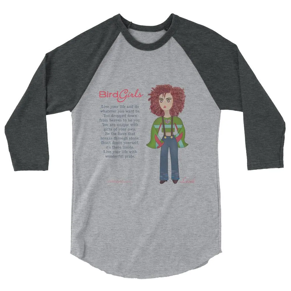 Lazuli 3/4 sleeve raglan shirt