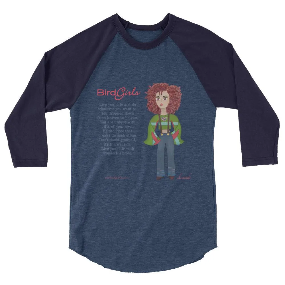 Lazuli 3/4 sleeve raglan shirt