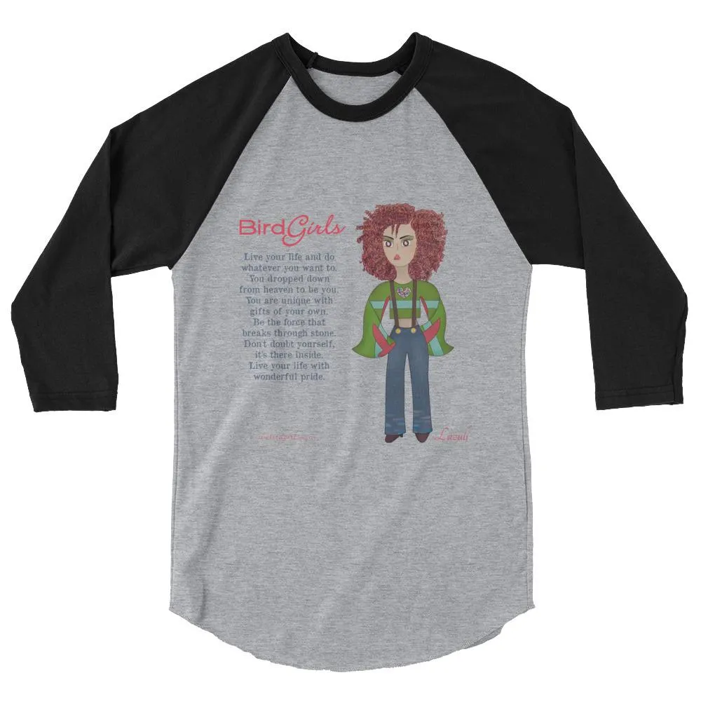 Lazuli 3/4 sleeve raglan shirt