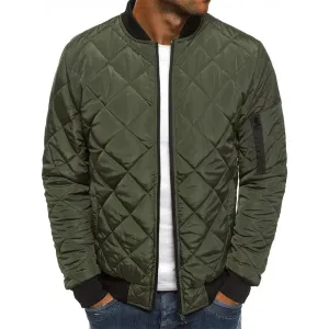 LORENZO™ Diamond Pattern Cotton Jacket