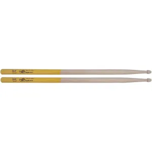 Los Cabos LCD5AYJ Drumsticks 5A Yellow Rubber Dipped Handle
