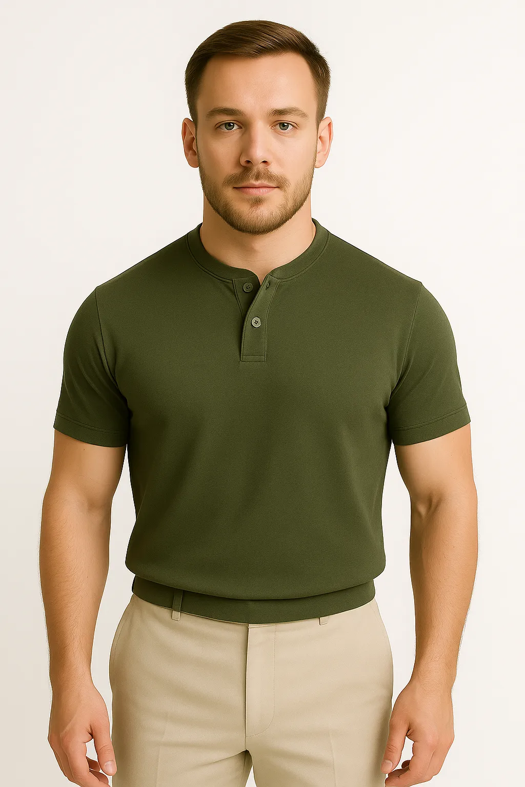 LumiNovi | The Black Henley Shirt