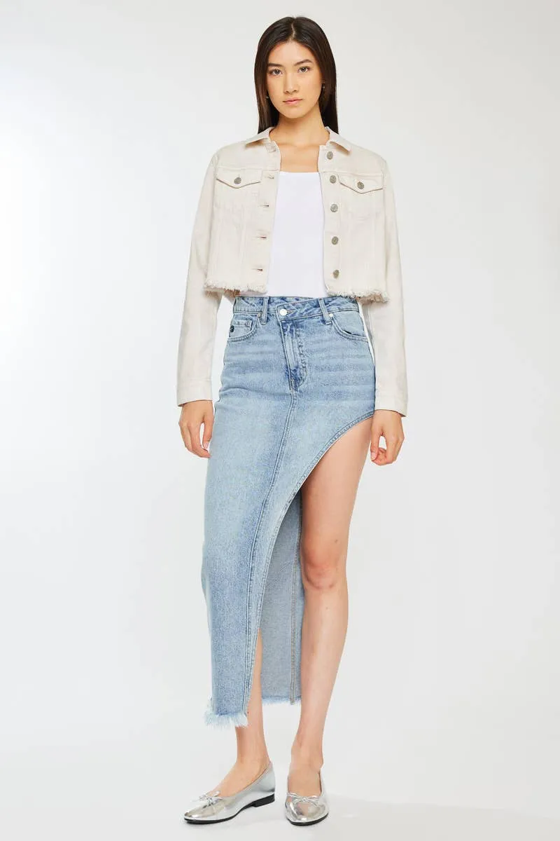 Madison Cropped Denim Jacket
