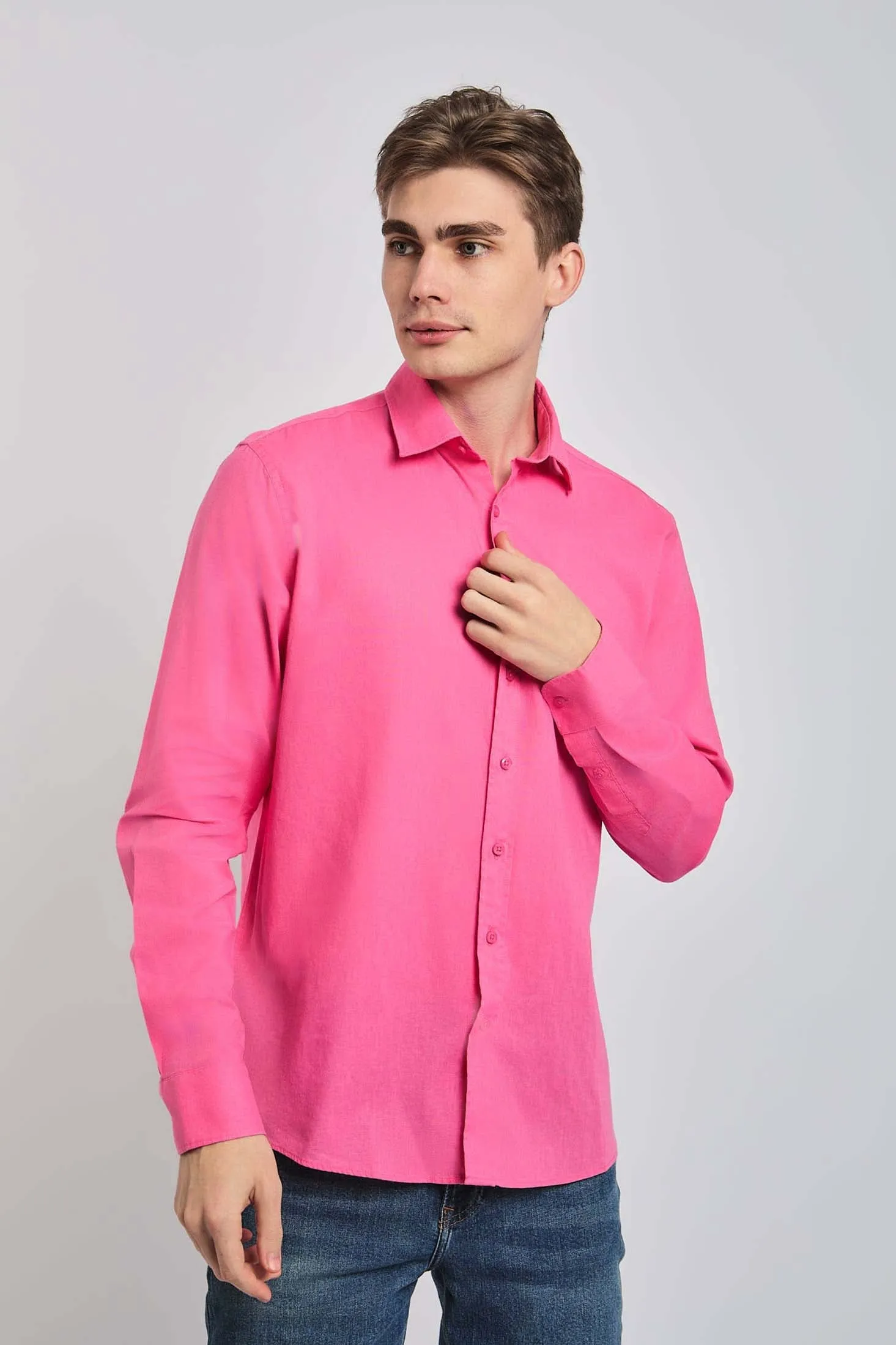 Men Shirt Casual Regular Fit Fusion