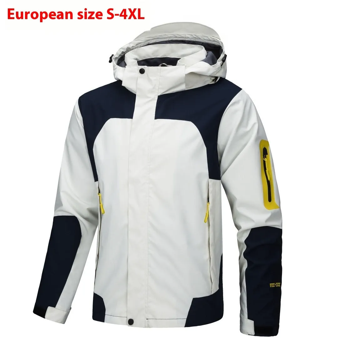 Men's Jacket Thin Outdoor Windproof Hooded Coat