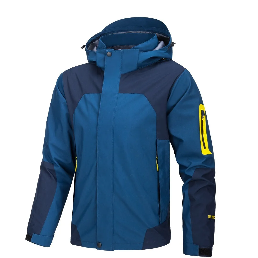 Men's Jacket Thin Outdoor Windproof Hooded Coat