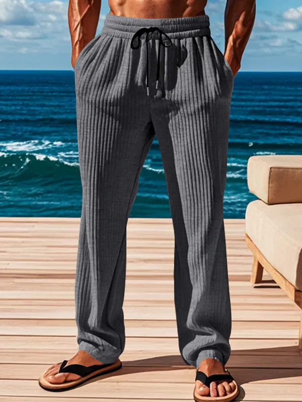 Men's Loose Draped Vintage Straight Pants