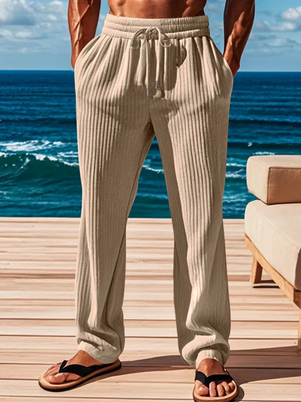 Men's Loose Draped Vintage Straight Pants