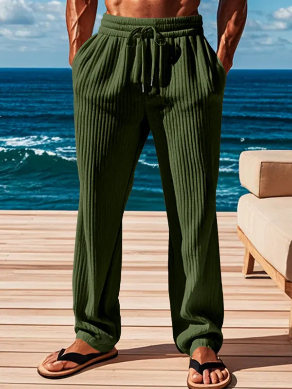 Men's Loose Draped Vintage Straight Pants