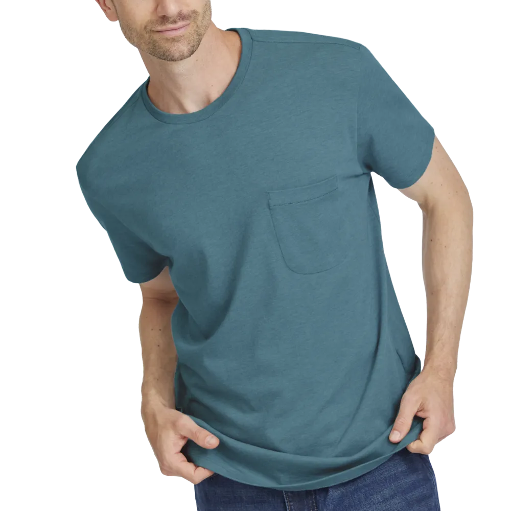 Men's Soft Merino Tee - Chasm Teal