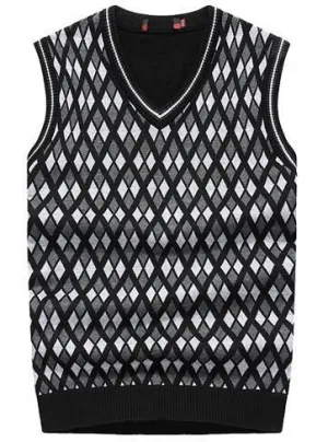 Men's Wool-Blended Sweater Vest