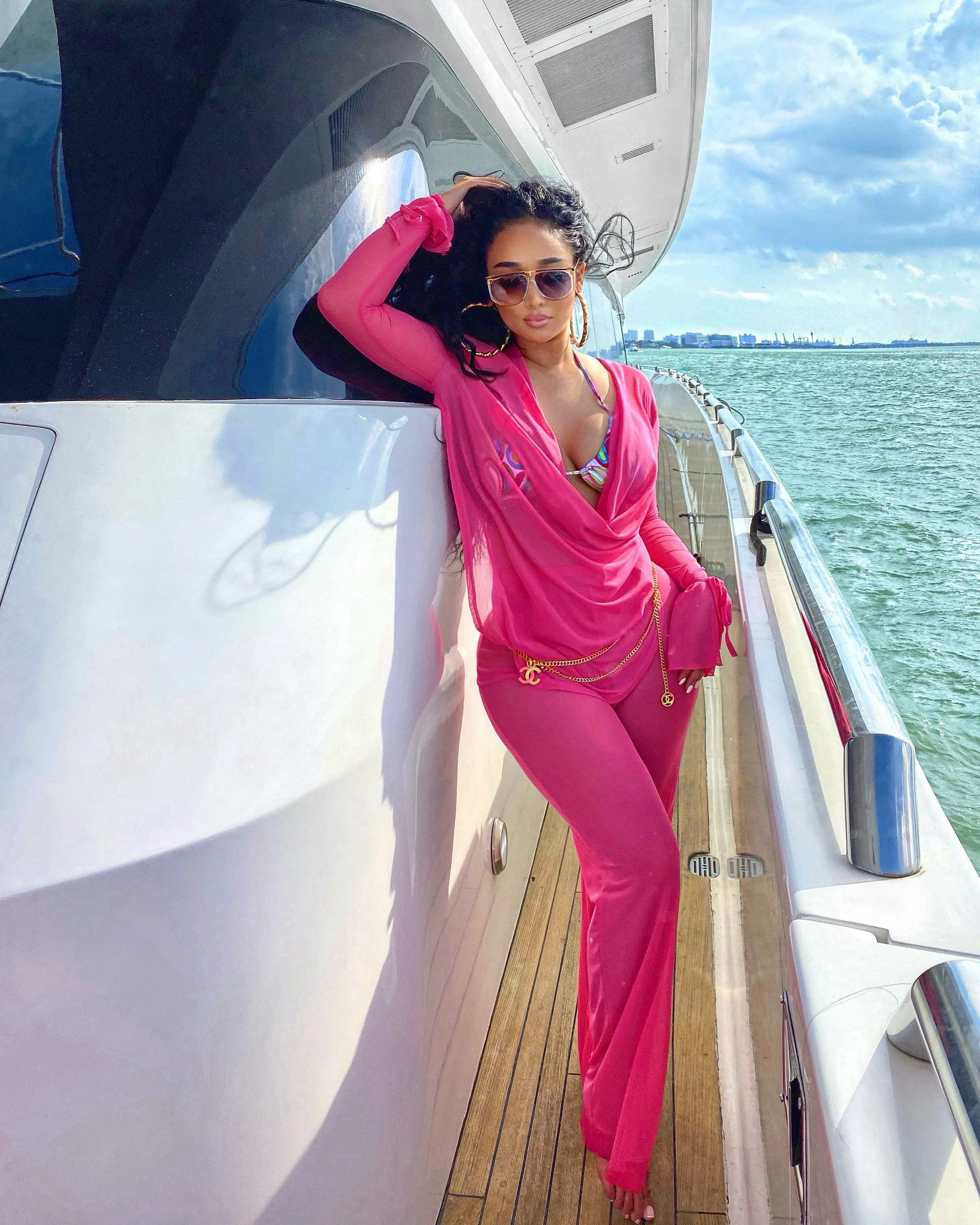Miami Vice Swim Look