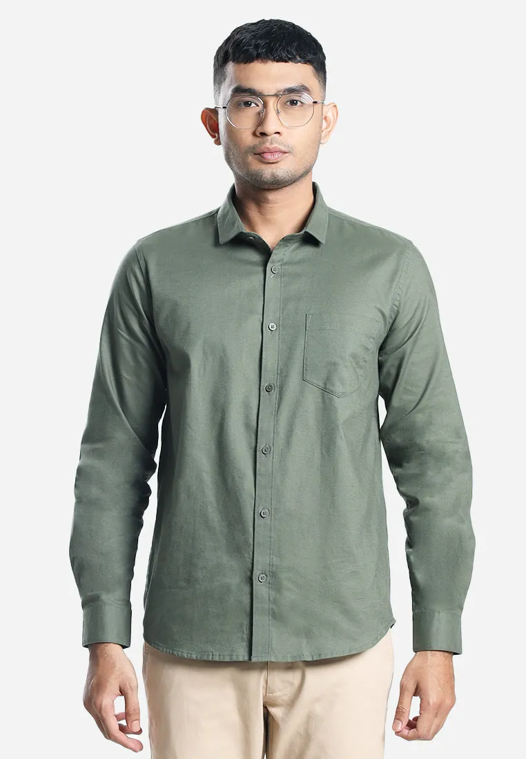 MOC Kemeja Lengan Panjang Pria CASPIAN-GREEN
