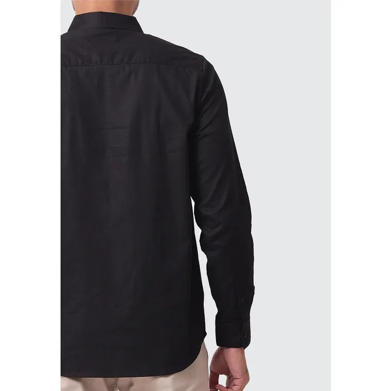 MOC Kemeja Lengan Panjang Pria COOPER - BLACK