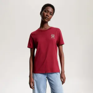 Modern Crew Neck T-Shirt - Burgundy