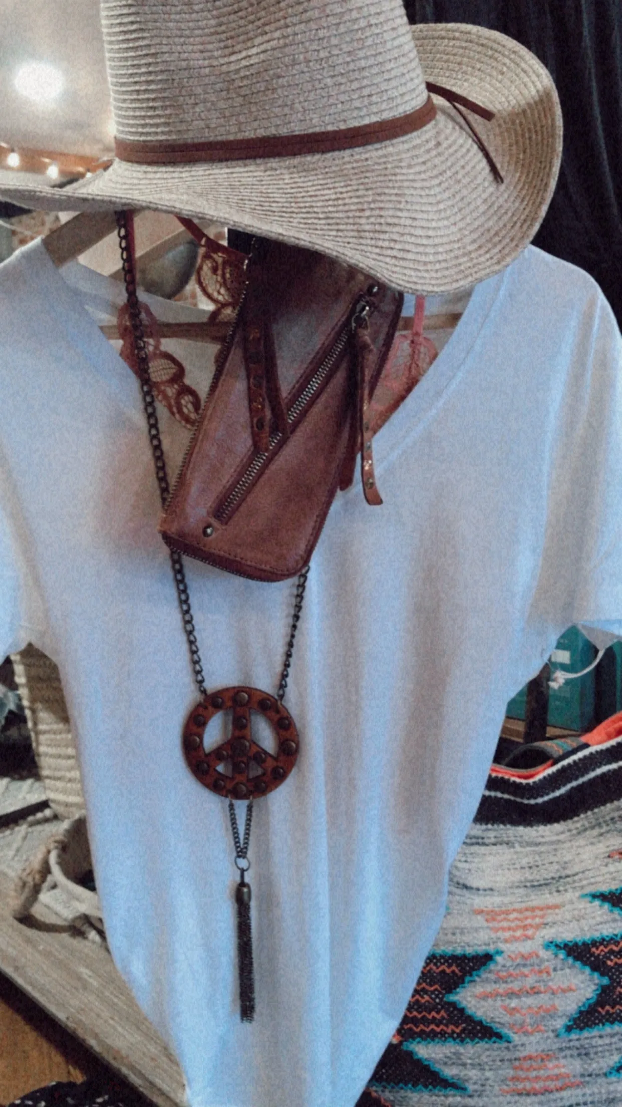 Modern White V Neck Basic