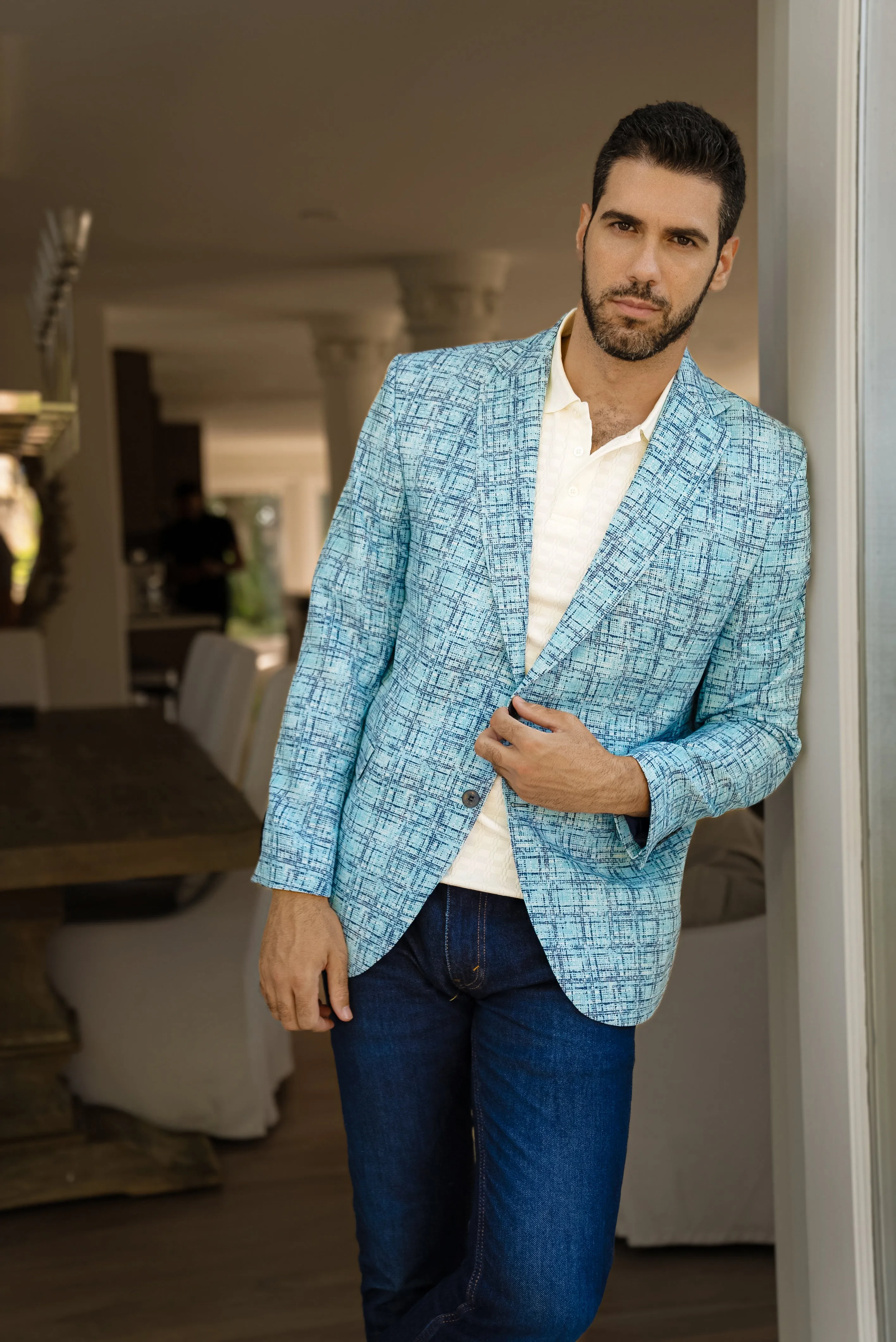 Mojito Reserve Men's Multi Abstract Print Sport Jacket