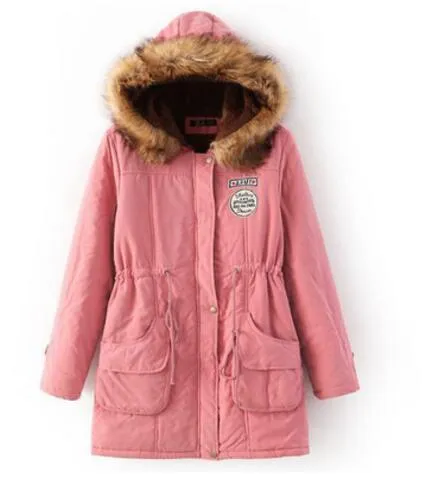 New Long Parkas Female Womens Winter Jacket