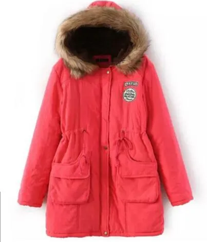 New Long Parkas Female Womens Winter Jacket