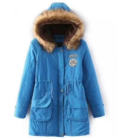 New Long Parkas Female Womens Winter Jacket