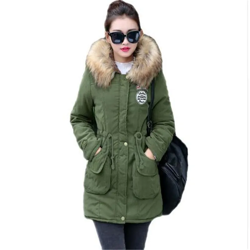 New Long Parkas Female Womens Winter Jacket