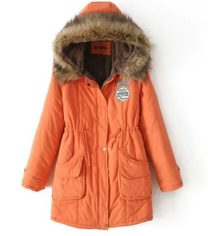 New Long Parkas Female Womens Winter Jacket