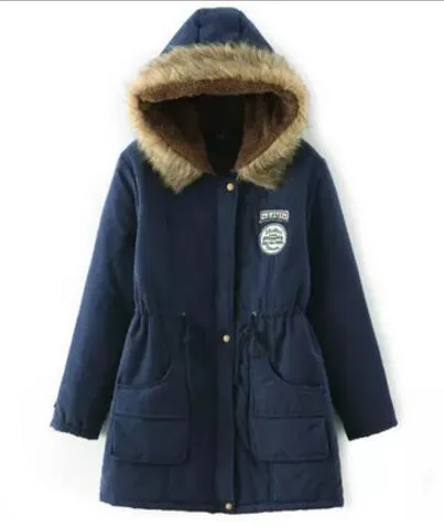 New Long Parkas Female Womens Winter Jacket